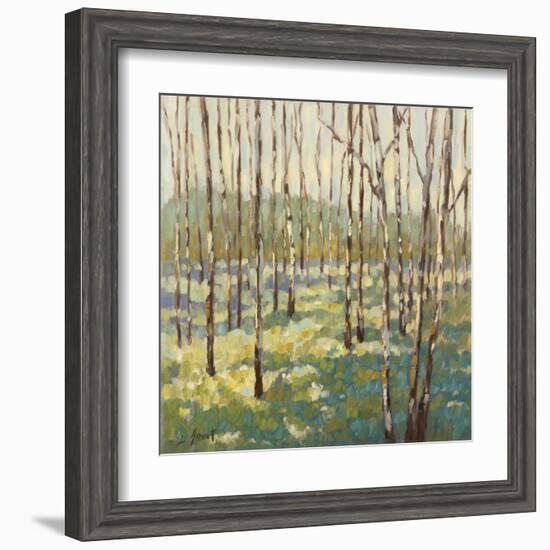 Trees in Blue Green-Libby Smart-Framed Art Print