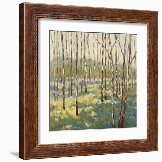 Trees in Blue Green-Libby Smart-Framed Art Print