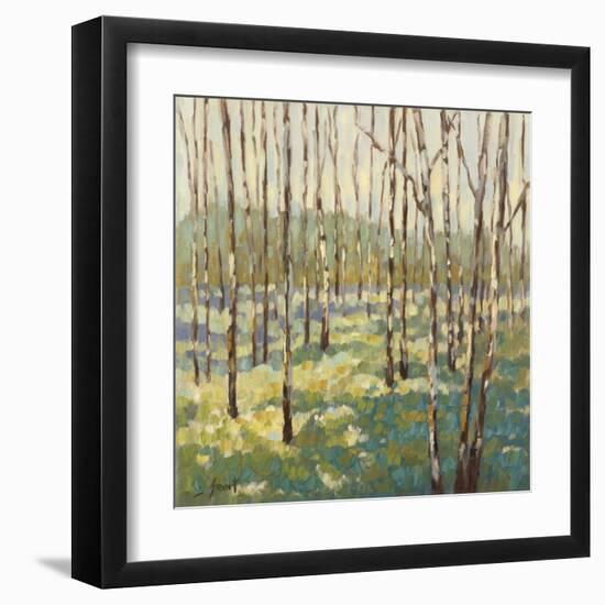 Trees in Blue Green-Libby Smart-Framed Art Print