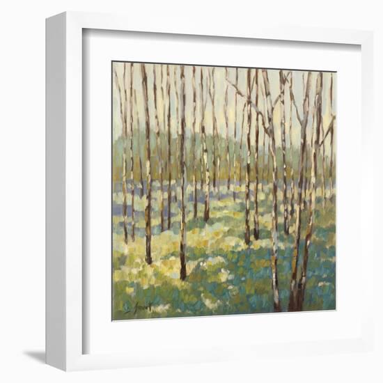 Trees in Blue Green-Libby Smart-Framed Art Print