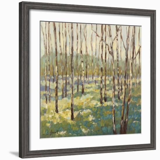 Trees in Blue Green-Libby Smart-Framed Art Print