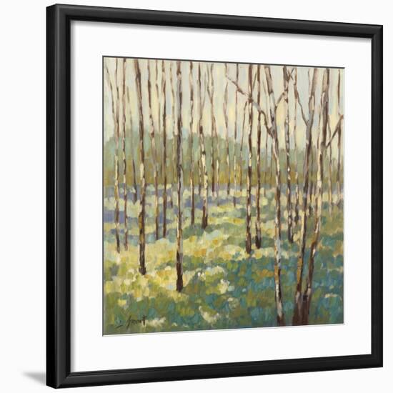 Trees in Blue Green-Libby Smart-Framed Art Print