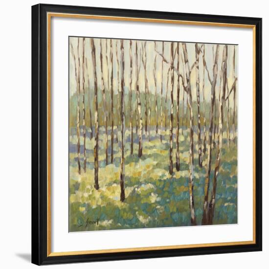 Trees in Blue Green-Libby Smart-Framed Art Print