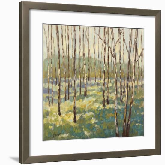 Trees in Blue Green-Libby Smart-Framed Art Print