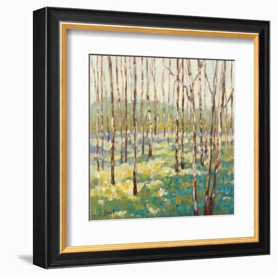 Trees in Blue Green-Libby Smart-Framed Giclee Print