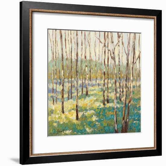 Trees in Blue Green-Libby Smart-Framed Giclee Print