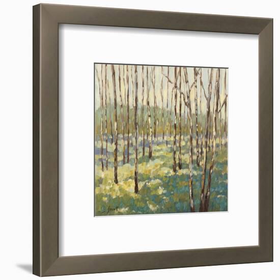 Trees in Blue Green-Libby Smart-Framed Art Print