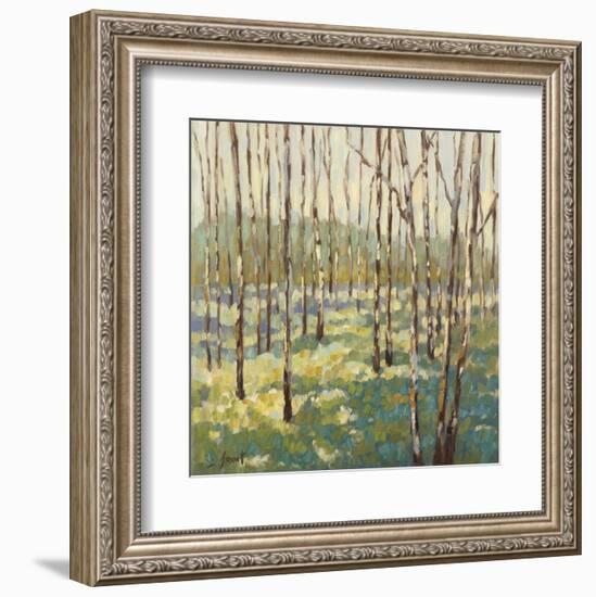 Trees in Blue Green-Libby Smart-Framed Art Print