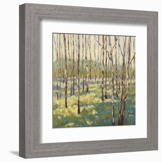 Trees in Blue Green-Libby Smart-Framed Art Print