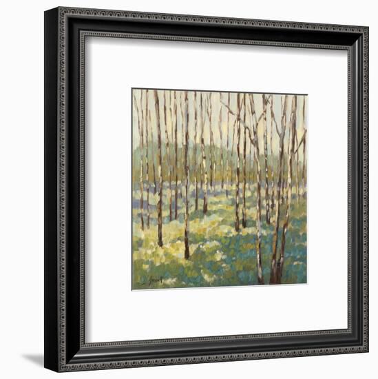 Trees in Blue Green-Libby Smart-Framed Art Print