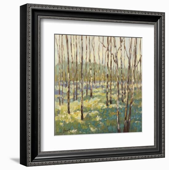 Trees in Blue Green-Libby Smart-Framed Art Print