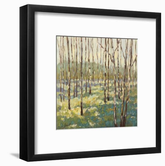 Trees in Blue Green-Libby Smart-Framed Art Print