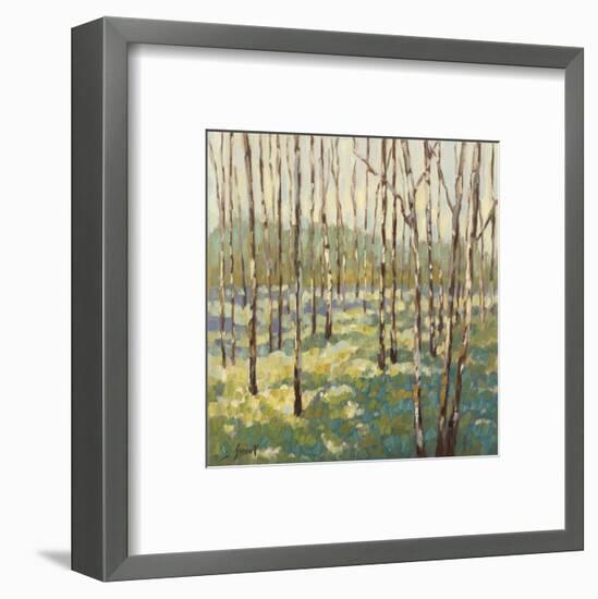 Trees in Blue Green-Libby Smart-Framed Art Print