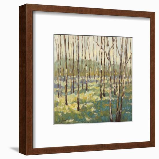 Trees in Blue Green-Libby Smart-Framed Art Print