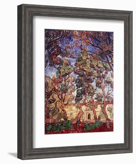 Trees in the Garden of Saint-Paul Hospital-Vincent van Gogh-Framed Giclee Print