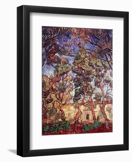 Trees in the Garden of Saint-Paul Hospital-Vincent van Gogh-Framed Giclee Print