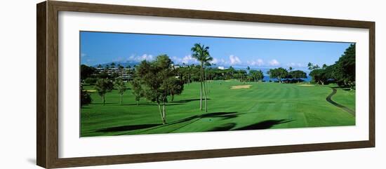 Trees , Kaanapali Golf Course, Maui, Hawaii, USA-null-Framed Photographic Print