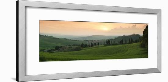 Trees on a Hill, Monticchiello Di Pienza, Val D'Orcia, Siena Province, Tuscany, Italy-null-Framed Photographic Print