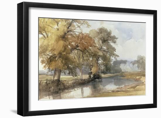 Trees on a Riverbank, Eaton, Norwich, 1847-John Middleton-Framed Giclee Print