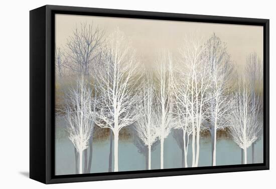 Trees on Aqua-Kate Bennett-Framed Stretched Canvas