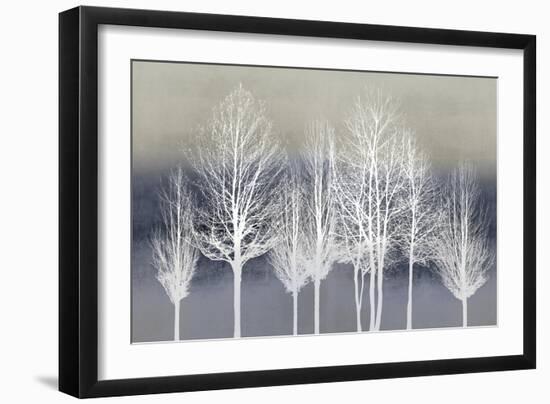 Trees on Blue-Kate Bennett-Framed Art Print