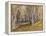 Trees on Box Hill-David Cox-Framed Premier Image Canvas