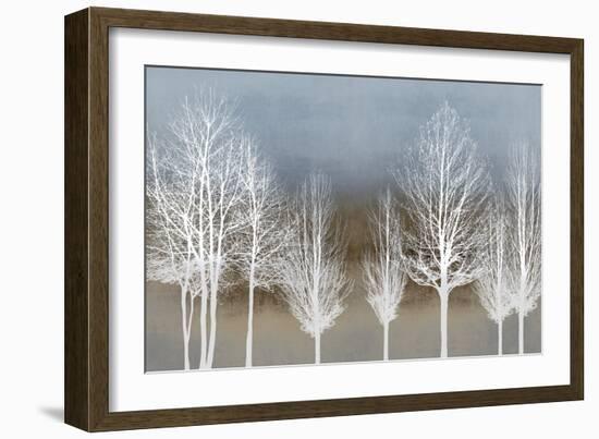 Trees on Brown and Blue-Kate Bennett-Framed Art Print