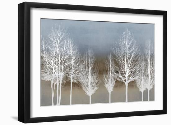 Trees on Brown and Blue-Kate Bennett-Framed Art Print