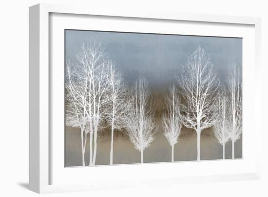 Trees on Brown and Blue-Kate Bennett-Framed Art Print