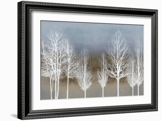 Trees on Brown and Blue-Kate Bennett-Framed Art Print