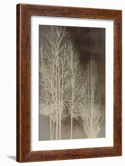 Trees on Brown Panel I-Kate Bennett-Framed Art Print