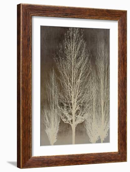 Trees on Brown Panel II-Kate Bennett-Framed Art Print