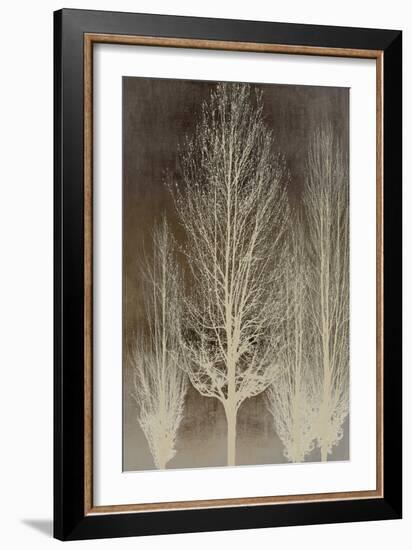 Trees on Brown Panel II-Kate Bennett-Framed Art Print