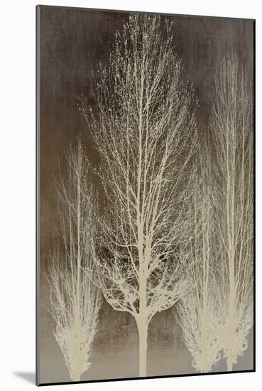 Trees on Brown Panel II-Kate Bennett-Mounted Art Print