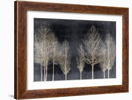 Trees on Dark Gray-Kate Bennett-Framed Art Print