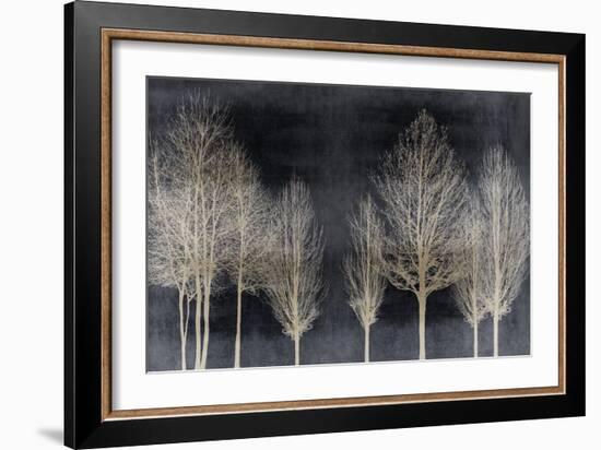 Trees on Dark Gray-Kate Bennett-Framed Art Print