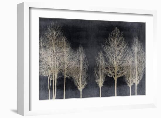 Trees on Dark Gray-Kate Bennett-Framed Art Print