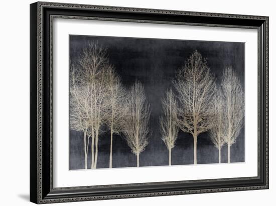 Trees on Dark Gray-Kate Bennett-Framed Art Print