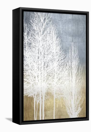 Trees on Gold Panel I-Kate Bennett-Framed Stretched Canvas