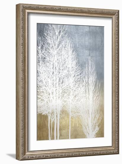 Trees on Gold Panel I-Kate Bennett-Framed Art Print