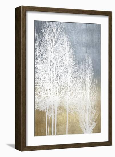 Trees on Gold Panel I-Kate Bennett-Framed Art Print