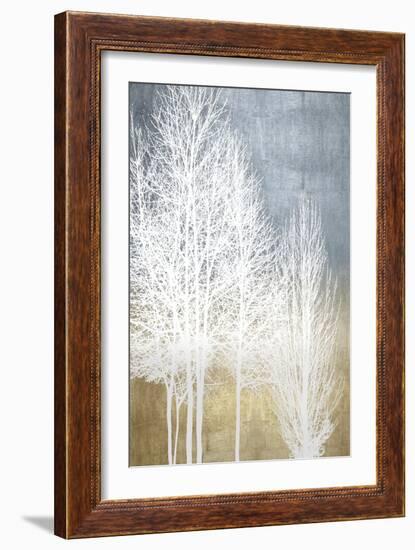 Trees on Gold Panel I-Kate Bennett-Framed Art Print