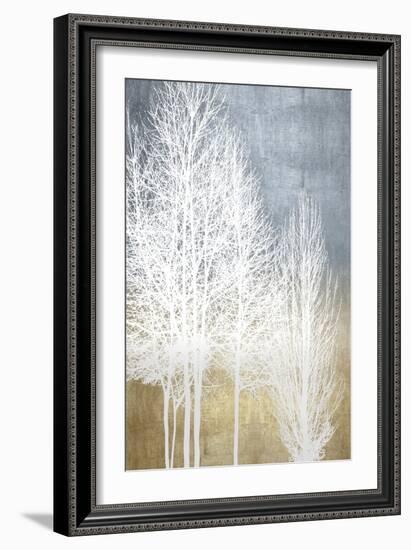 Trees on Gold Panel I-Kate Bennett-Framed Art Print