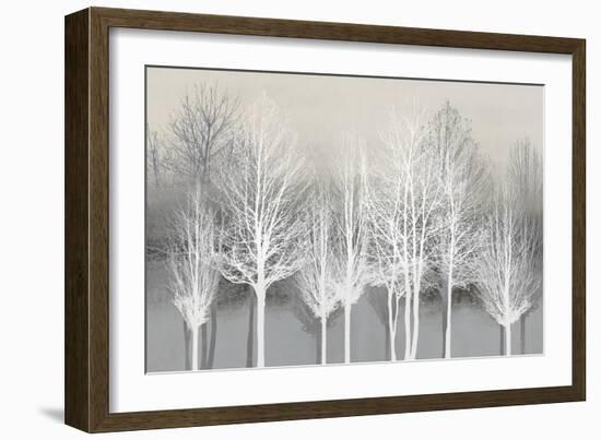 Trees on Gray-Kate Bennett-Framed Art Print