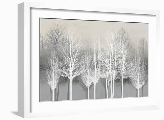 Trees on Gray-Kate Bennett-Framed Art Print