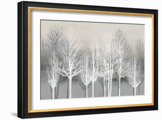 Trees on Gray-Kate Bennett-Framed Art Print