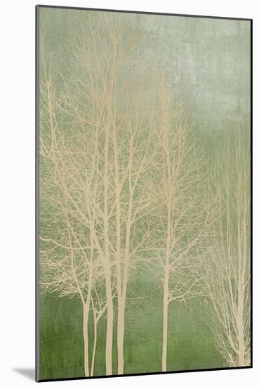 Trees on Green Panel I-Kate Bennett-Mounted Art Print