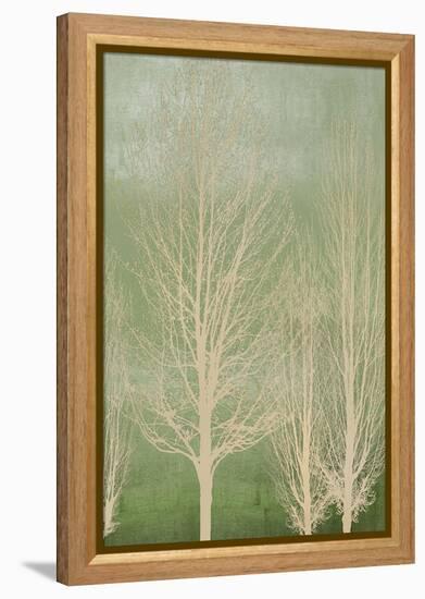 Trees on Green Panel II-Kate Bennett-Framed Stretched Canvas