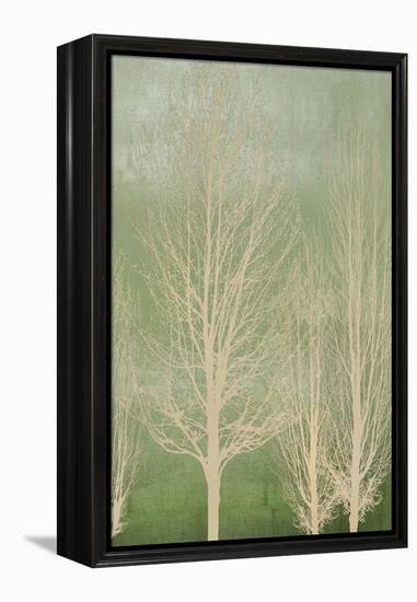 Trees on Green Panel II-Kate Bennett-Framed Stretched Canvas