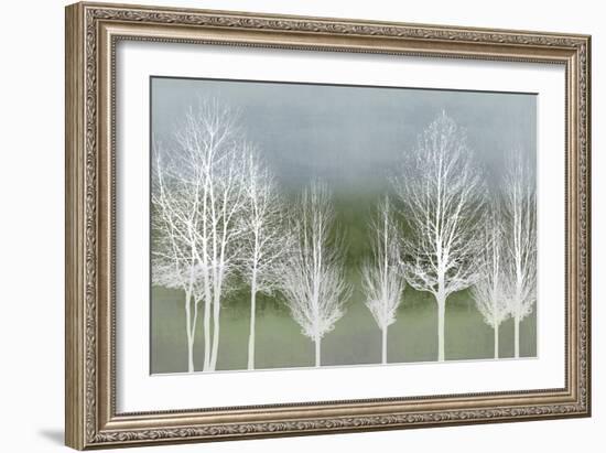 Trees on Green-Kate Bennett-Framed Art Print